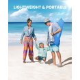 thumbnail image 4 of OutdoorMaster Beach Tent with Blackout Shelter Technology, Portable Sun Shade Shelter 4 Person, Pop Up Beach Tents with UPF 50+ UV Protection, 9.5mm Thick Pole, 3 Ventilating Mesh Windows, 4 of 10