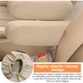 thumbnail image 5 of NOGIS 2 PCS Car Front Seat Armrest Covers, Elastic Fabric Stretch Auto Seat Armrest Protectors, Soft Front Seat Armrest Cover Replacement, Universal Vehicle Interior Accessories (Beige), 5 of 7