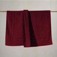 thumbnail image 3 of Alfombrillas de baño Feather & Stitch, 100% algodón, 2 piezas, rojas, 3 of 8