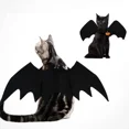 thumbnail image 4 of Ropa para mascotas pequeñas de Halloween, sombrero, alas de murciélago, disfraz divertido para gato, perro, ala artificial con cascabeles de calabaza, suministros para Halloween, 4 of 5