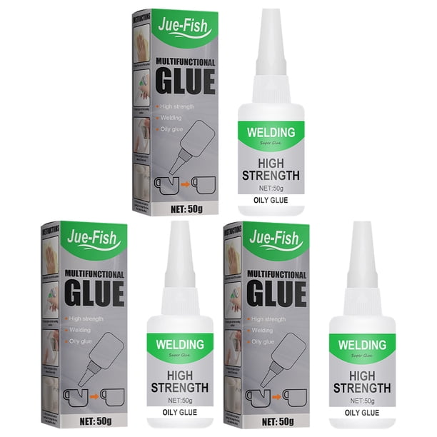 Mighty Instant Glue 3 PCS 50g Soldadura Pegamento Aceitoso Alta Resistencia Multifuncional