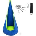 thumbnail image 2 of Genreen Pod Swing Seat, Hanging Hammock Chair with Inflatable Pillow, Sensory Swing Chair with Pocket for Outdoor and Indoor, Max 176Lbs (Blue and Green), 2 of 6