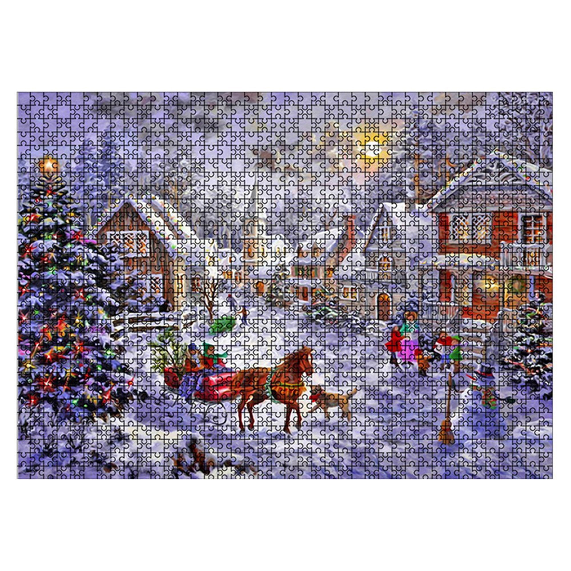 1000 Pieces Jigsaw Puzzles Educational Toy Winter Snow Scenery Puzzle Toy New 