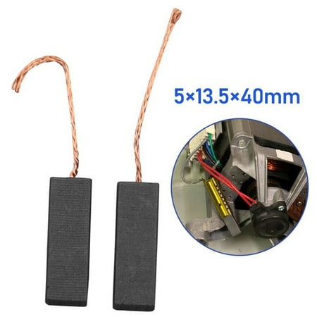 

2pcs Motor Carbon Brushes With 70mm Length Lead For Washing Machine 5*13.5*40mm