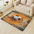 thumbnail image 2 of Football Area Rugs for Bedroom Living Room - 5x7 ft - Abstract Art Carpet for Home Decor - Football Sport Patterned Decorative Indoor Large Rug - Washable & Soft & Non Slip & Low Pile (ZF&8523), 2 of 7