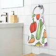 thumbnail image 3 of Yayeee 2 Pack Hand Towels for Bathroom 100% Cotton 16" x 28" Kitchen Towel, Vegetables Pattern, 3 of 7