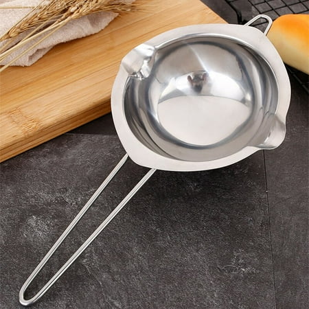 

Stainless Steel Melting Chocolate Pot Butter Bowl Ting Long Handle Heating Pot Kitchen Dessert Baking Tools