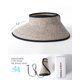 thumbnail image 3 of Sombrero con visera solar FURTALK para mujer, paja, ala ancha, plegable, 3 of 8