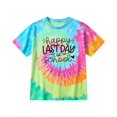 thumbnail image 3 of Trendfront Womens Last Day Of School Graphic T Shirts Crewneck Short Sleeve Happy Last Day Of School Tie Dye Teacher Student Tee Tops, 3 of 3