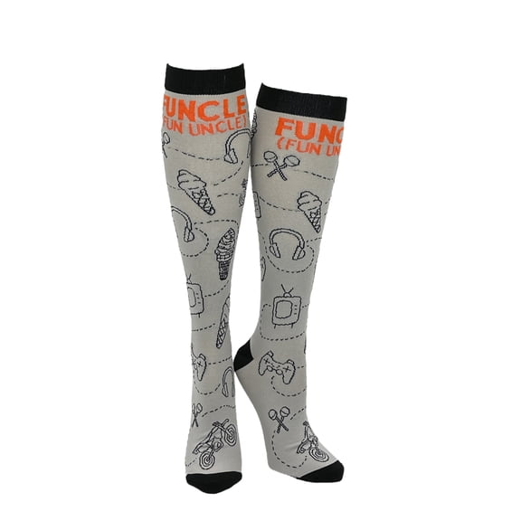 Mens Funcle Compression Sock Fun Uncle High Socks Funny Compression Socks for Men