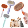 thumbnail image 4 of Pet Hair Removal Double Comb for Cats And Dogs, Self-Cleaning Grooming Tool with Massage Function, Anti-Flying Hair Design for Easy Home Grooming, Dual-Sided Pet Shedding Tool, 1* Cat Comb, 4 of 4