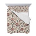 thumbnail image 7 of Boho Red Floral Twin Size Down Alternative Comforter, Lightweight Comforter Quilt Bedding Set with Pillow Shams Farmhouse Rustic Flower Leaf Plant All Seasons Bed Comforter Duvet Insert 68"x86", 7 of 7