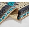 thumbnail image 3 of Chezmoi Collection Prescott 3-Piece Southwestern Multi-Color Teal Quilt Bedspread Set, King, 3 of 5
