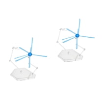 WORGEOUS 2 Sets  Action Figure Stand Assembly With Effects Doll Display Base Action Figure Holder Figure Effects For Stop Motion And Collectible Figures