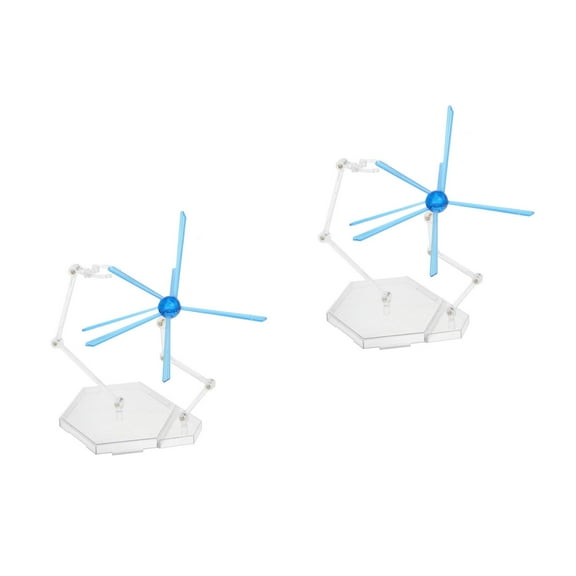 WORGEOUS 2 Sets  Action Figure Stand Assembly With Effects Doll Display Base Action Figure Holder Figure Effects For Stop Motion And Collectible Figures