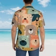 thumbnail image 4 of Kll Men'S Hawaiian Shirt Short Sleeve Button Down Beach Shirts-Colorful Dogs, 4 of 7