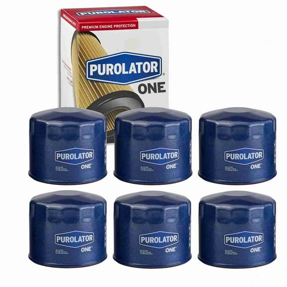 6 pc Purolator ONE PL15313 Engine Oil Filters for Oil Change Lubricant Filters