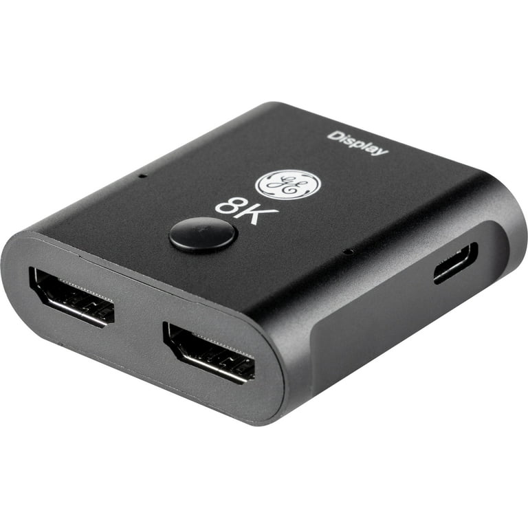 GE HDMI Switch, 2 Port, 8K, 1 Piece