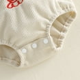 thumbnail image 6 of WhouRiu Boy's Romper Embroidered Sleeveless Loose Bodysuit Baby Summer Outdoor Sports Jumpsuits Clothes Beige,Size 0-3 M, 6 of 7