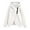 White, variant on Half Zip Pullover Hoodie for Women Fall Winter Long Sleeve Irregular Hem Sweatshirt Color: Blue Size: XXL