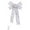 A, variant on Christmas Silver Luminous Bow 35X23Cm Quality Ribbon for Tree Gifts Decorations Battery Needed