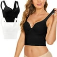 thumbnail image 1 of B91xZ Full Figure Bras for Women Split Racerback Bra with Adjustable Straps,Multicolor M, 1 of 5