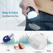 Qunler Sound Amplifiers for Ears, Noise Reduction, in-ear Rechargeable Personal Sound Amplifiers with Portable Charging Case, PSAP for Seniors and Adults