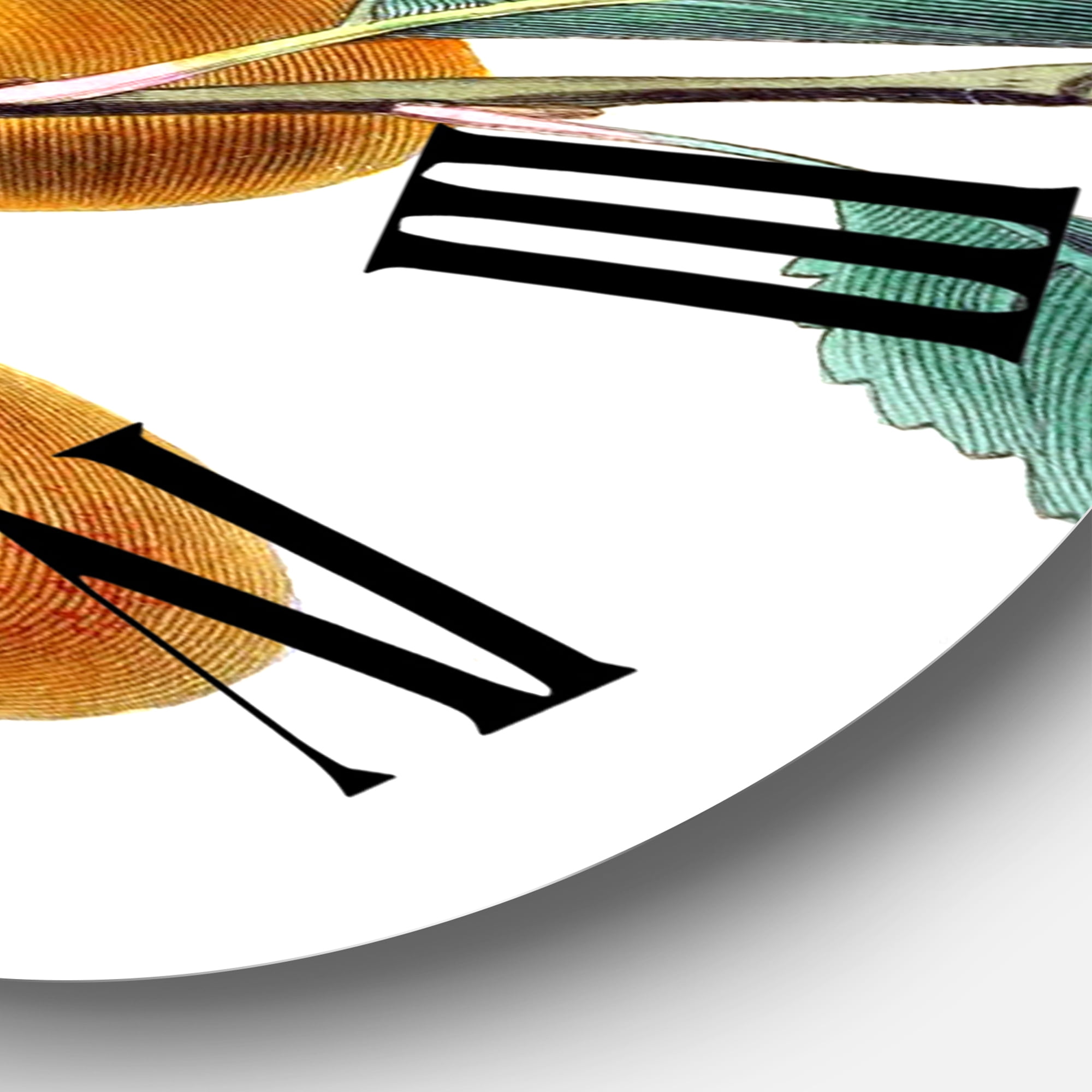 Designart 'Vintage Fruits Ii' Farmhouse Wall Clock