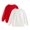 White, variant on CYRBOKO Girls Sweatshirts, Cotton Crew neck Long Sleeve 2-pack Fall Pullover Tops Pink Size 10 T