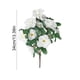 thumbnail image 3 of Ramo de flores de azalea artificial Arreglo floral para decoración de bodas y hogar, 3 of 6
