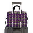 thumbnail image 2 of FORMRS 16" Laptop Bag Carrying Sleeve Case with Handle Travel Shoulder Briefcase, Gold and Green Floral Pattern, 2 of 8