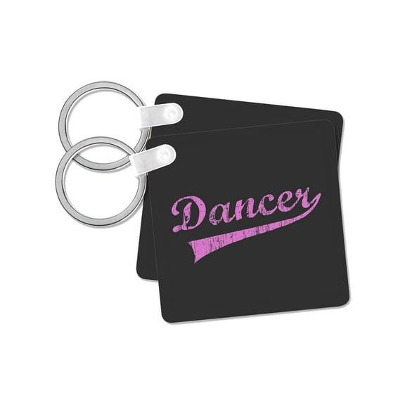 3dRose, Dancer, set of 2 Key Chains