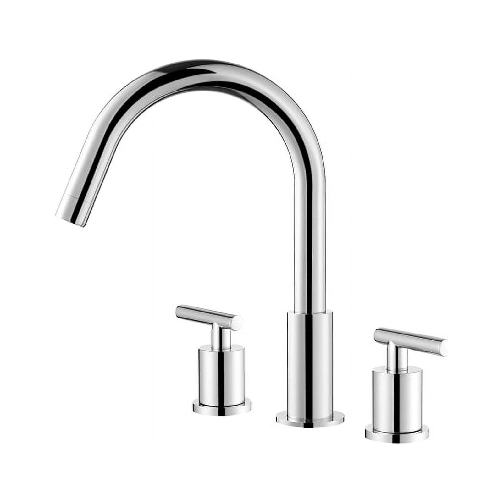 Vinnova Lodosa Widespread Polished Chrome Bathroom Basin Sink Faucet