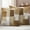 White Brown, variant on Burnt Orange Geometric Outdoor Waterproof Pillow Covers, Watercolor Ombre Modern Abstract Art Decorative Rectangle Throw Pillowcase Sofa Cushion Sham for Patio/Couch/Chair, 20"x12" 2 Pack