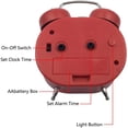 thumbnail image 4 of Alarm Clock Analog Double Bell Alarm Clock, Noiseless Quartz Alarm Clock 3 Inch Analog Alarm Clock Battery Travel Alarm Clock Loud Alarm Children'S Alarm Clock With Night Light, 4 of 7