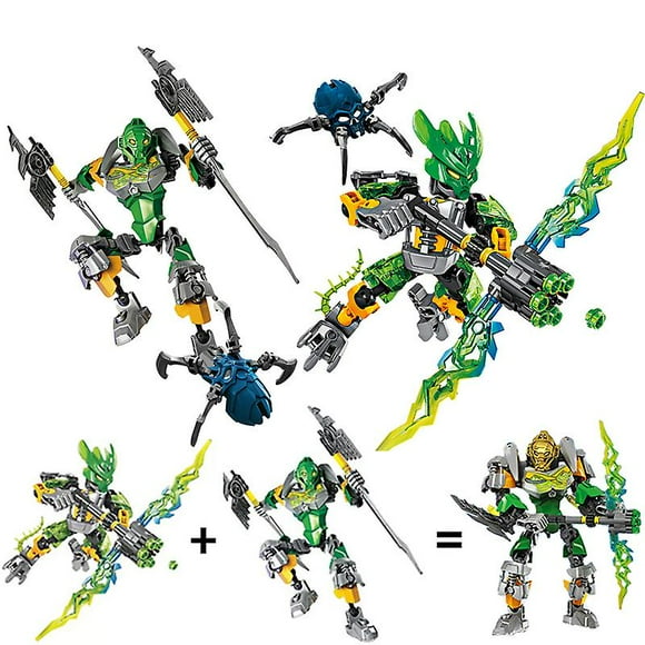 Bionicle Protector Of Jungle +master Of Jungle Lewa Figures Building Block Toys Set For Kids Boy Gift Compatible