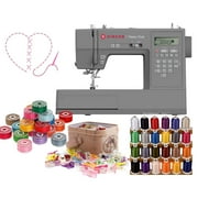 Singer Heavy Duty Computerized Sewing Machine with Sewing Clips, 36 Pieces Bobbins Bundle