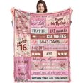 thumbnail image 1 of LHSHID 16 Year Old Girl Birthday Creative Blanket Gift 50x60in, 1 of 7