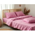 thumbnail image 3 of Rose Pink Comforter Cotton Bedding Set 1 Duvet Cover Set and 2 Pillowcases Softened Cotton Bedding  Comforter Cover Set, Duvet Cover Set, 3 of 8