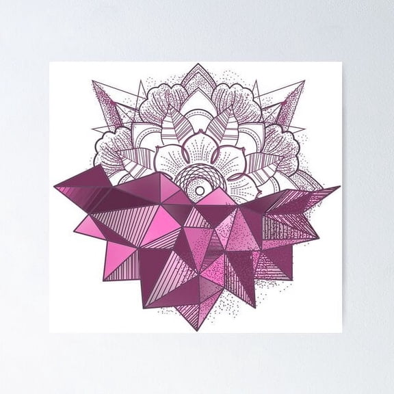 50 Shapes Of Purple Poster Wall Art, Modern Wall Decor For Living Room Bedroom, 8x12 UNFRAMED