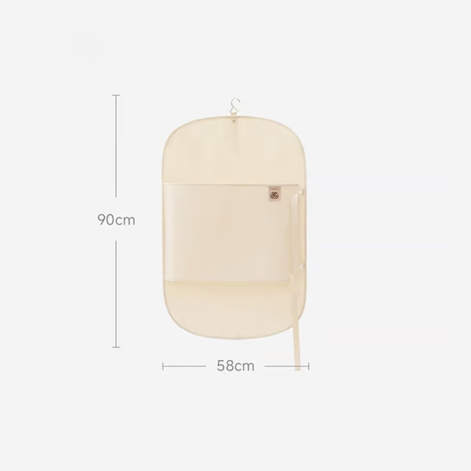 Hanging Space-Saver Closet Compressor, Garment Storage Bags, Wardrobe Storage Dress Covers Garment Bags, With Metal Hook, For Coats, Jackets, T-Shirt(Pink-2PC)