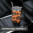 thumbnail image 7 of Happy Halloween Pumpkin Tumbler with Handle and Straws 40 oz Stainless Steel Halloween Travel Coffee Mug Birthday Present for Men Dad Son Husband Gifts for Him/Her Water Bottle, 7 of 7