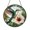 Acrylic 3.5 Inch, variant on Floral Hummingbird Glass Style Window Suncatcher, Bright Nature Inspired Artwork Hanging for Garden Themed Spaces