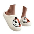 thumbnail image 3 of YLYL Halloween Women Men Fuzzy Slippers Rubber Sole Slip on Soft-Lightweight Non Slip Platform Indoor House Shoes, 3 of 9