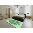 thumbnail image 4 of Ahgly Company Indoor Rectangle Patterned Mint Green Area Rugs, 2' x 4', 4 of 6