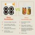 thumbnail image 6 of Home Fermentation Kit With 4 Wide Mouth Fermenting Lids With Airlocks, Oxygen Extraction Pump, Ideal For Sauerkraut, Kimchi, Pickles & Fermented Vegetable$$Home Decor, Kitchen, & Other, 6 of 6