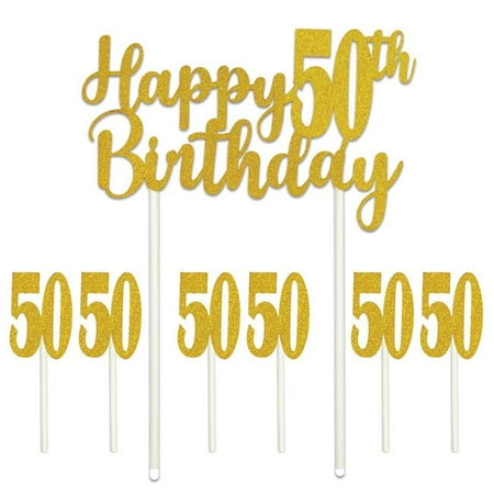 Beistle 53523 50 6 X 8 25 In Happy 50th Birthday Cake Topper