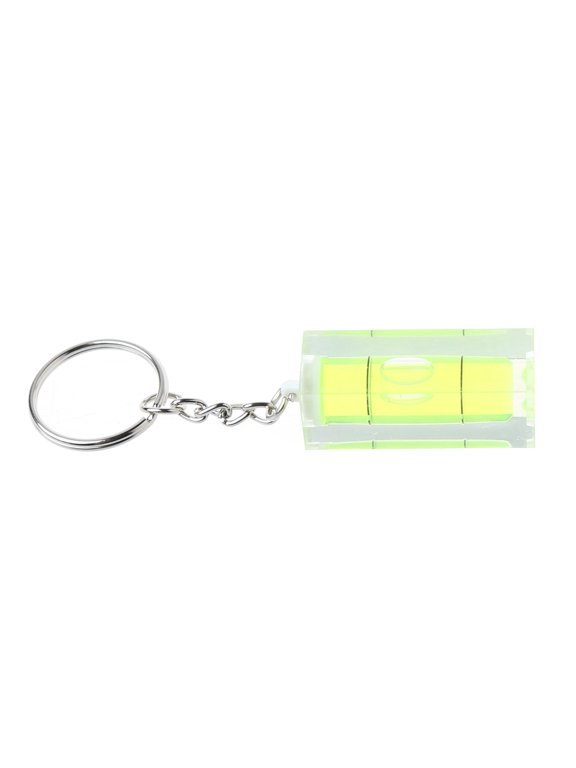 Mini Square Spirit Level Key Ring Key Chain Tool Gadget For Photo Wall Hanging