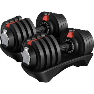 Adjustable 22lb/44lb/52lb Weight Dumbbells with Safe Locking