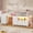 White, variant on Loft Bed Twin Size with 7 Storage Drawers, LED Lights, Bookcase,Low Metal Loft Bed with 14" H Safety Guardrail,Inclined Ladder and Play Curtain, Under-Bed Play Space, White